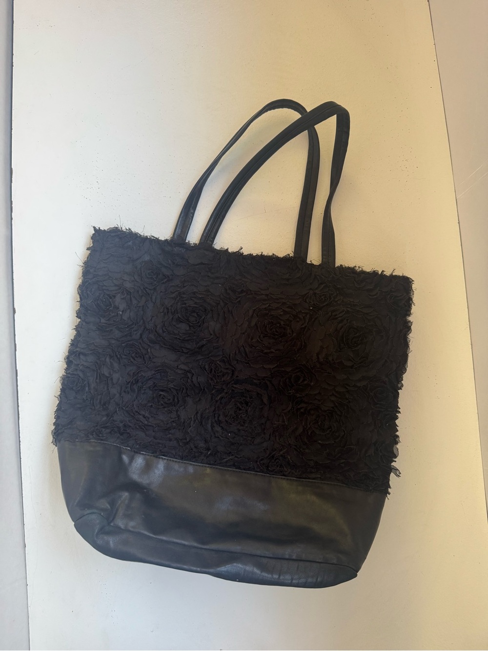 DKNY Corsage Lace Leather Bag tote